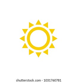 Sun icon vector. Sun line vector icon