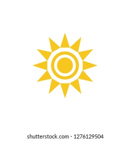 Sun icon vector. Sun line vector icon