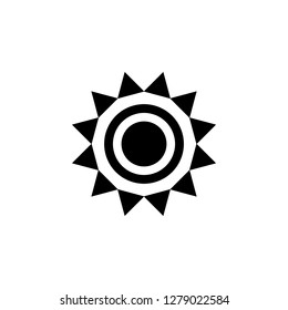 Sun icon vector. Sun line vector icon