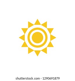 Sun icon vector. Sun line vector icon