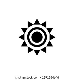 Sun icon vector. Sun line vector icon