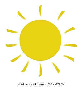 Sun icon. Vector. Nature