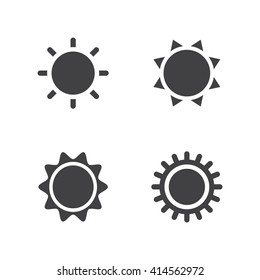 sun Icon Vector Set
