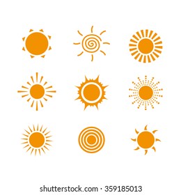 sun icon vector free download