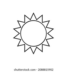 Sun icon vector set. Summer illustration sign collection. Sun symbol or logo.