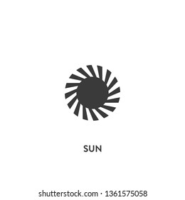 sun icon vector. sun sign on white background. sun icon for web and app