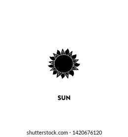 sun icon vector. sun sign on white background. sun icon for web and app