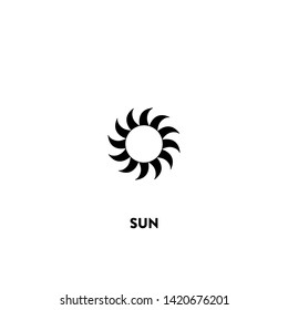sun icon vector. sun sign on white background. sun icon for web and app