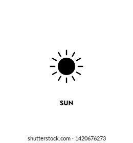 sun icon vector. sun sign on white background. sun icon for web and app