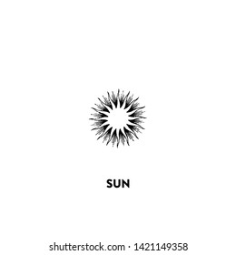 sun icon vector. sun sign on white background. sun icon for web and app