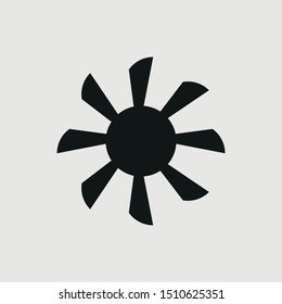 sun icon vector sign symbol for design