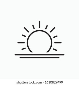 sun icon vector sign symbol isolated