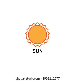 símbolo del vector del icono solar