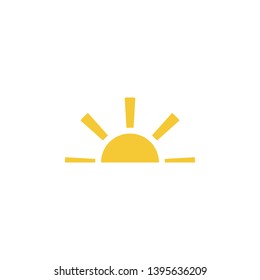 Sun icon - vector. Simple element illustration summer concept. Sun icon - vector. Summer concept vector illustration. on white background