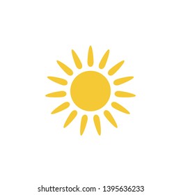 Sun icon - vector. Simple element illustration summer concept. Sun icon - vector. Summer concept vector illustration. on white background