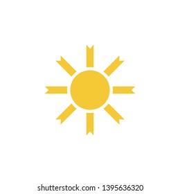 Sun icon - vector. Simple element illustration summer concept. Sun icon - vector. Summer concept vector illustration. on white background