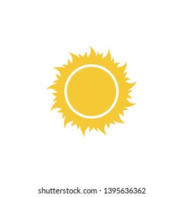 Sun icon - vector. Simple element illustration summer concept. Sun icon - vector. Summer concept vector illustration. on white background
