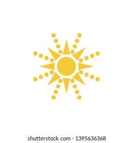 Sun icon - vector. Simple element illustration summer concept. Sun icon - vector. Summer concept vector illustration. on white background