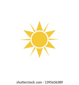 Sun icon - vector. Simple element illustration summer concept. Sun icon - vector. Summer concept vector illustration. on white background