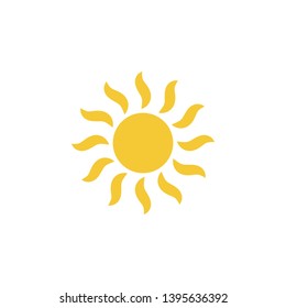 Sun icon - vector. Simple element illustration summer concept. Sun icon - vector. Summer concept vector illustration. on white background