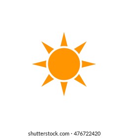 Sun icon vector, solid logo illustration, colorful pictogram isolated on white