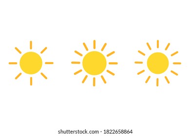 Sun Icon - Vector Stock Illustration