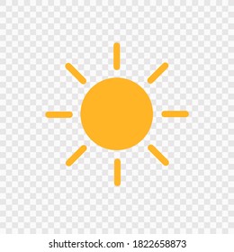 Sun Icon - Vector Stock Illustration