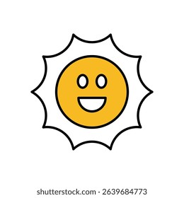 Sun Icon vector stock illustration