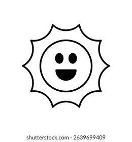 Sun Icon vector stock illustration