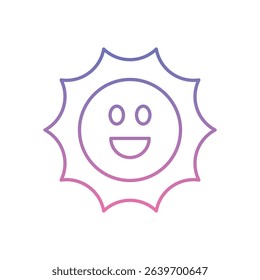 Sun Icon vector stock illustration