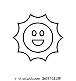 Sun Icon vector stock illustration