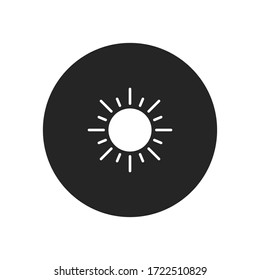 Vector de icono Sun. Signo de verano