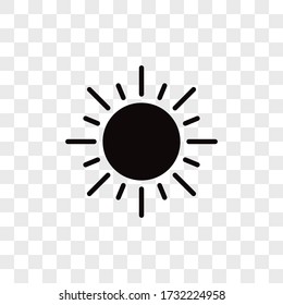 Sun icon vector. Summer sign