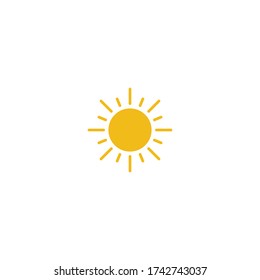 Vector de icono Sun. Signo de verano