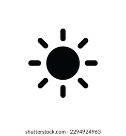 Vector de icono Sun. Signo de luz solar