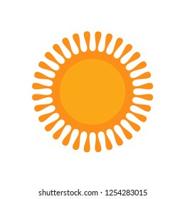 sun icon vector, sunshine sun illustration