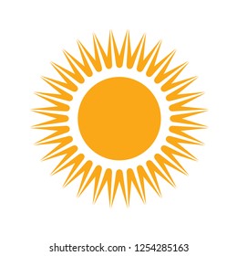 sun icon vector, sunshine sun illustration