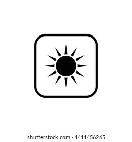 Sun icon vector. Sun symbol vector