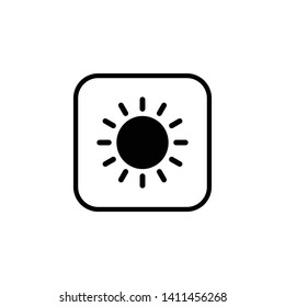 Sun icon vector. Sun symbol vector