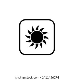 Sun icon vector. Sun symbol vector