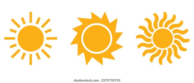 Sun icon vector. Sun symbol