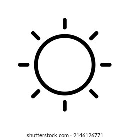 Sun Icon Vector Symbol Design Illustration