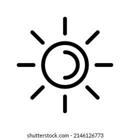 Sun Icon Vector Symbol Design Illustration