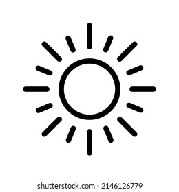 Sun Icon Vector Symbol Design Illustration