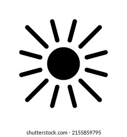 Sun Icon Vector Symbol Design Illustration