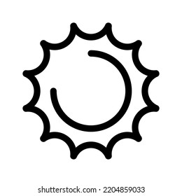 Sun Icon Vector Symbol Design Illustration