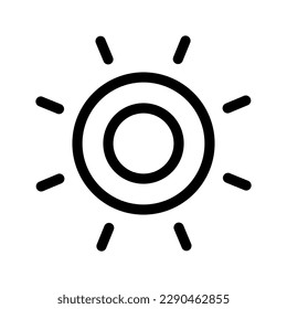 Sun Icon Vector Symbol Design Illustration