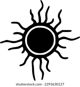 ilustración de símbolo de vector de icono solar