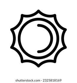 Ilustración de diseño de símbolo del vector de icono de Sun