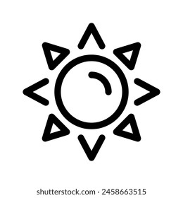 Sun Icon Vector Symbol Design Illustration
